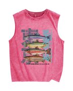 Tsukiji Fish Vintage Distressed Washed Tank Top