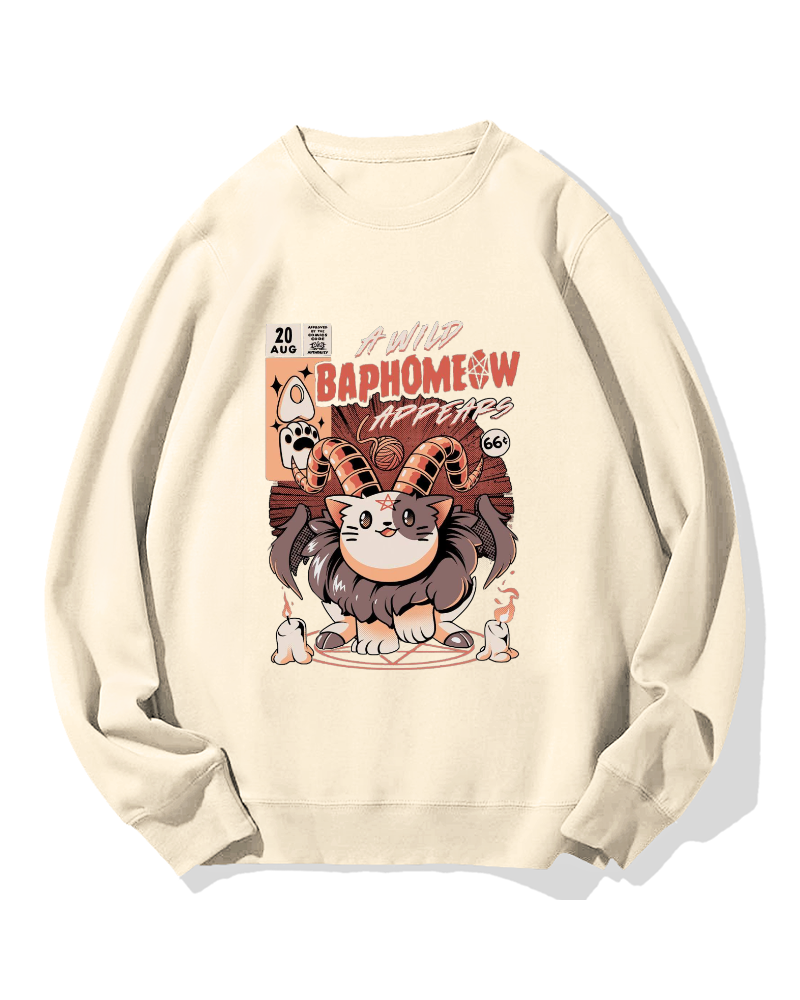 Baphomeow Cotton Sweatshirt