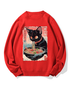 Ramen Cat Cotton Sweatshirt