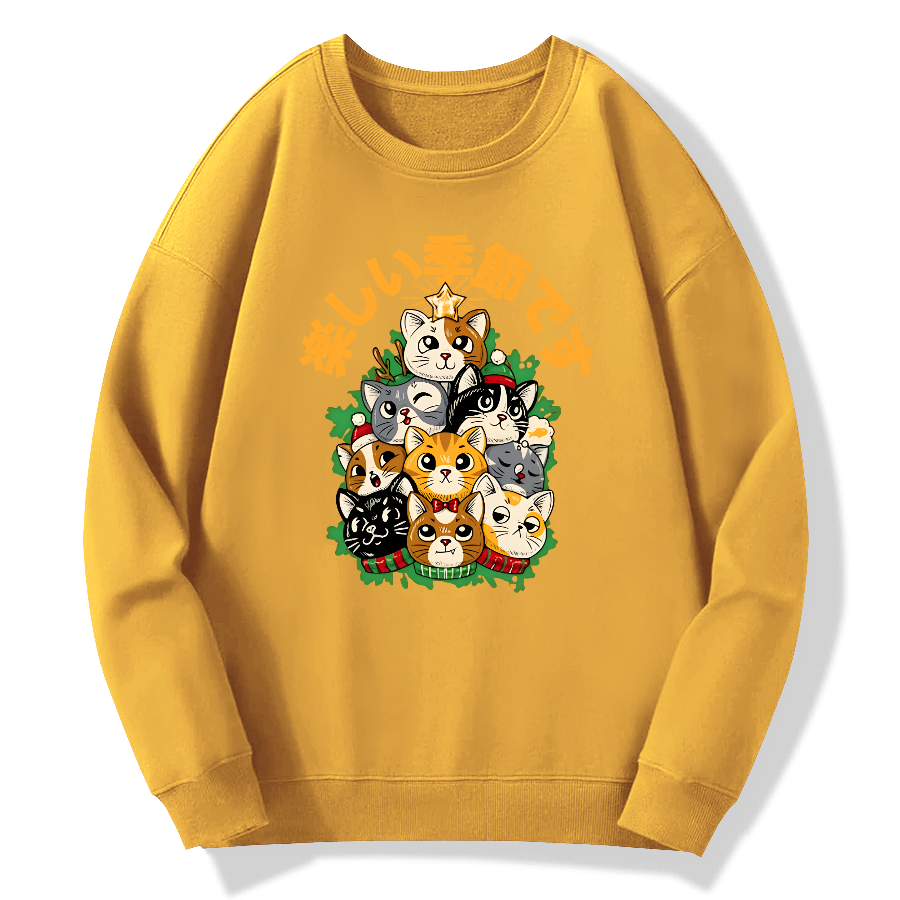 christmas tree Cotton Pullover Sweatshirt