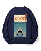 Uyiko-e Shark Cotton Sweatshirt