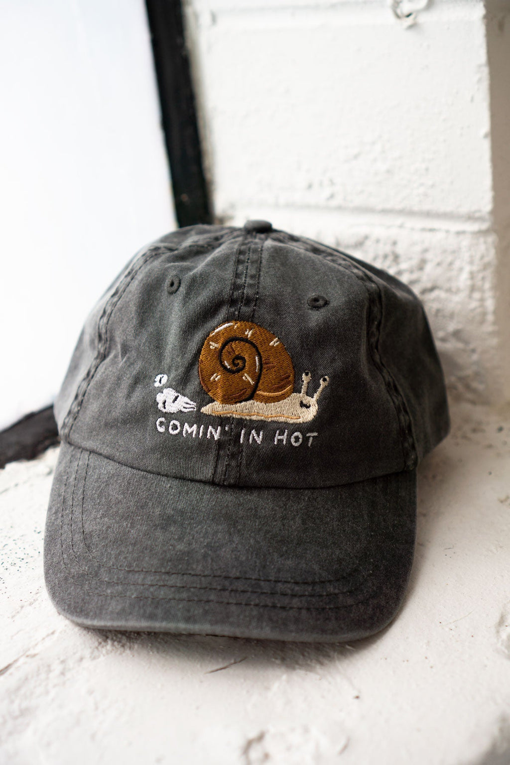 Comin' In Hot Word Embroidered Dad Hat