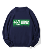 Escape From Reality Cotton Sweatshirt