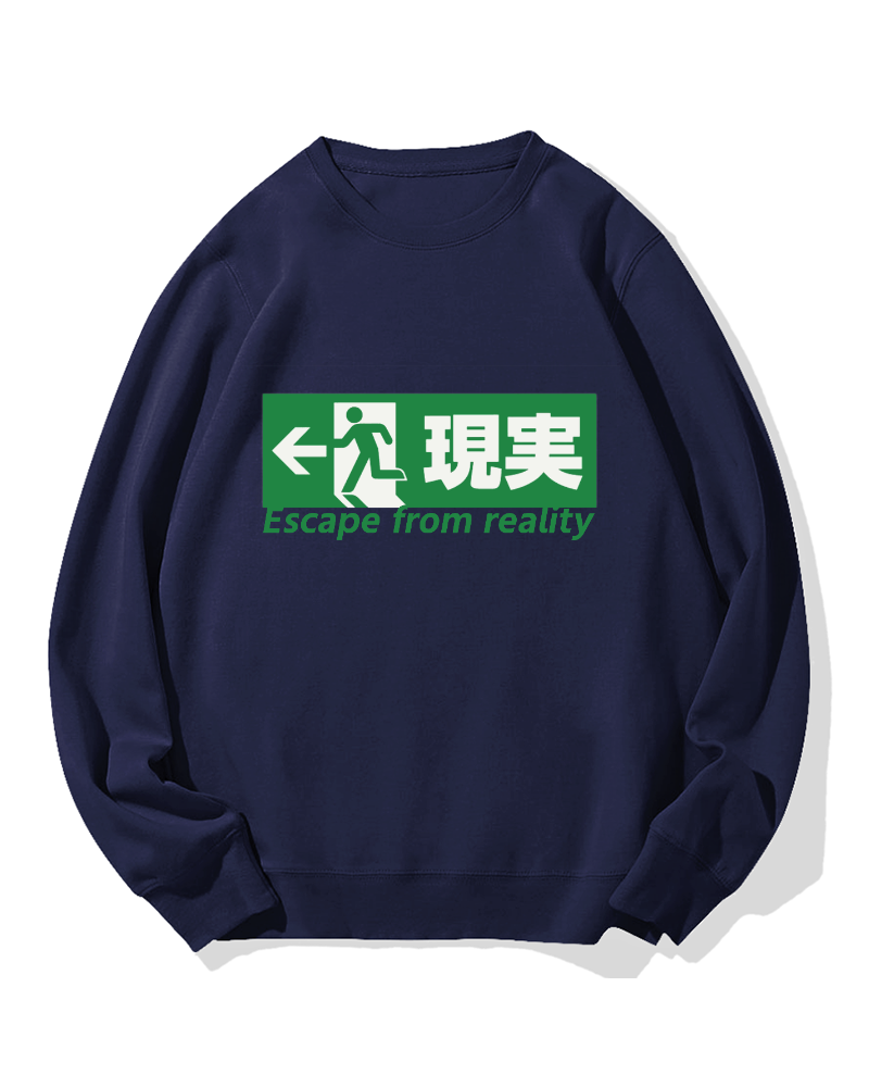 Escape From Reality Cotton Sweatshirt