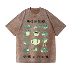 Frog Vintage Wash Japanese Design T-Shirt
