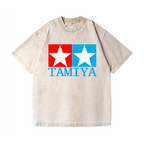 Tamiya Star Vintage Wash Japanese Design T-Shirt