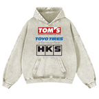 Tom's Toyo Tires HKS Vintage Washed Thick Cotton Hoodie