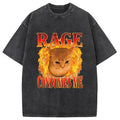 Rage Consumes Me Edgy Funny Cat Meme Washed T-Shirt