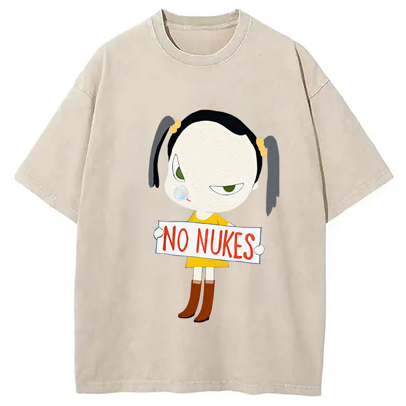 No Nukes Nara Washed T-Shirt