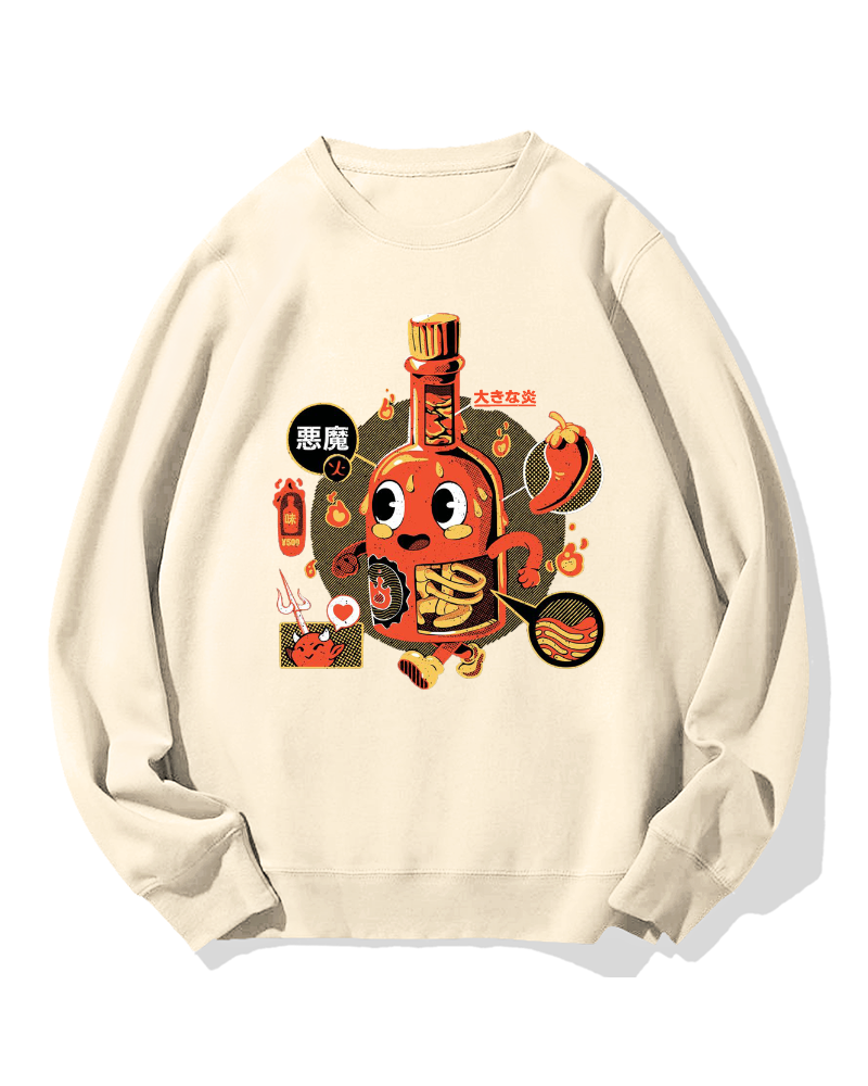 Bottle Devil Cotton Sweatshirt