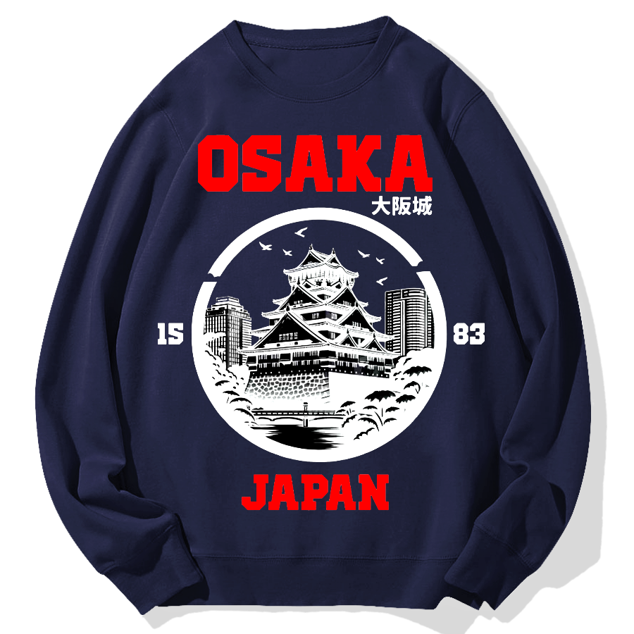 Osaka Castle Geek Cotton Sweatshirt