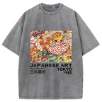 Time In The Flower Field Washed T-Shirt