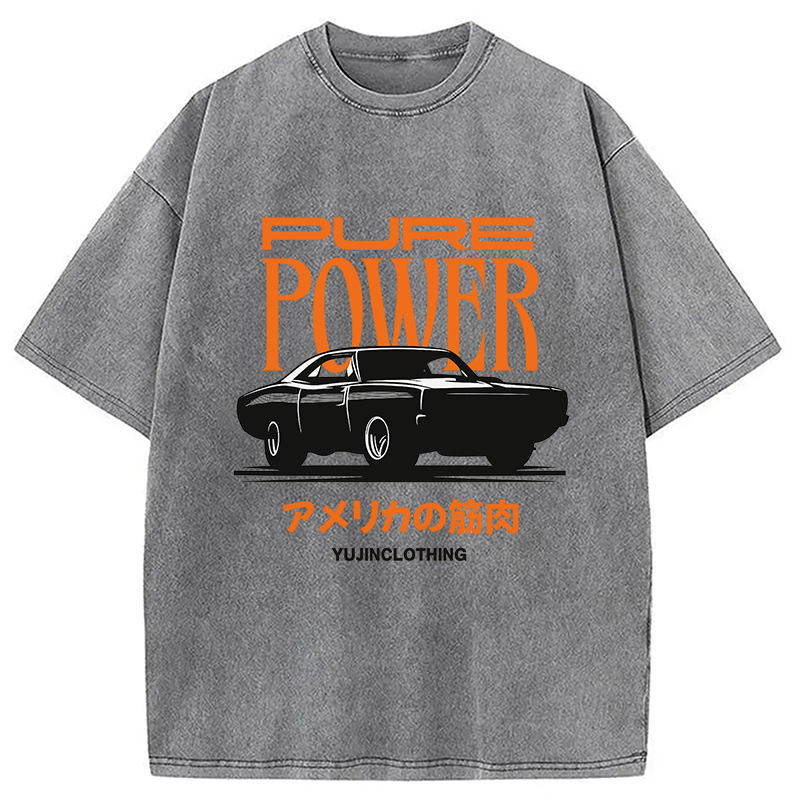Pure Power Car Washed T-Shirt
