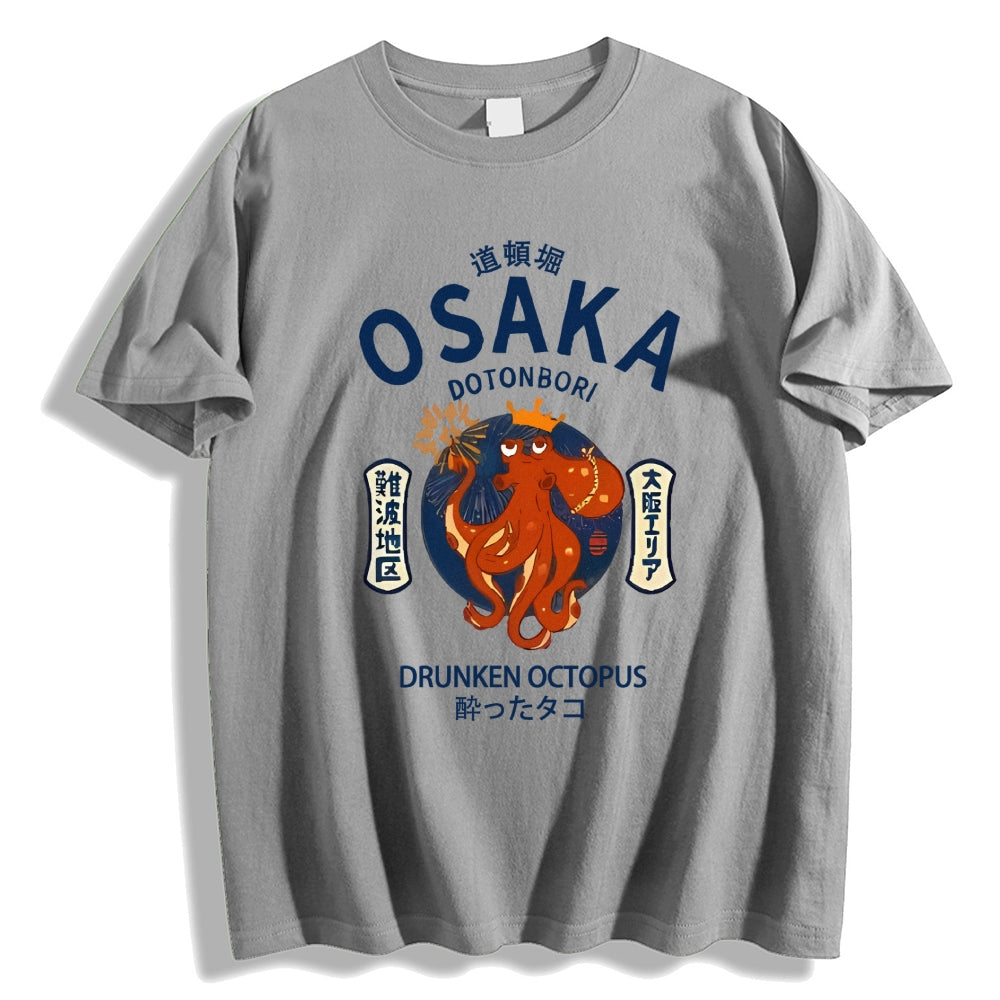 Osaka Drunken Octopus Japanese Style Classic Tee