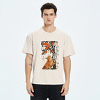 Unisex Orange Cat Wants To Eat Oranges Washed T-Shirt