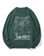 Pocket Cat Cotton Sweatshirt