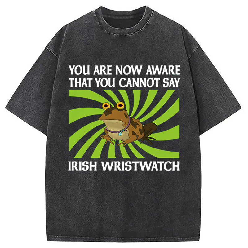 Unisex Irish Wristwatch Printed Washed Tee