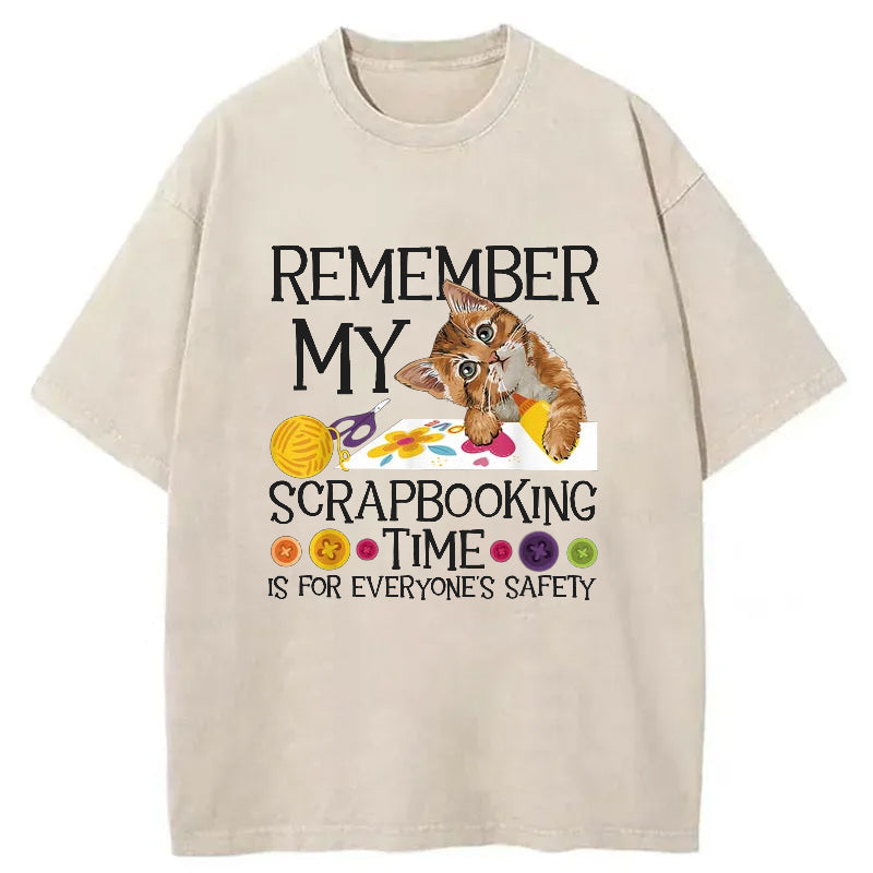 Remember My Scrapbooking Washed T-Shirt