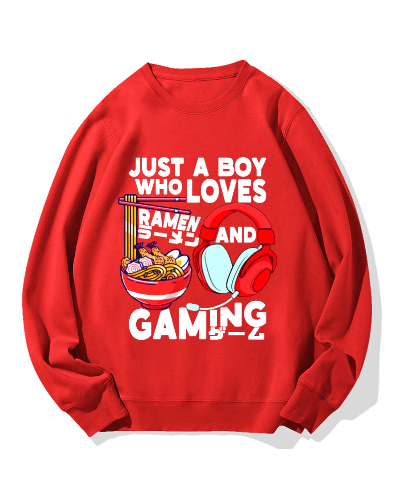 Ramen & Games Cotton Sweatshirt