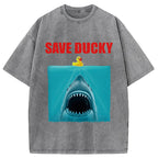 Save Ducky Parody Meme Washed T-Shirt