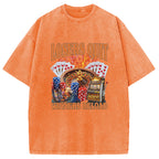 Funny Gambling Washed T-Shirt