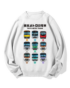 Tokyo Metro Trains Cotton Sweatshirt