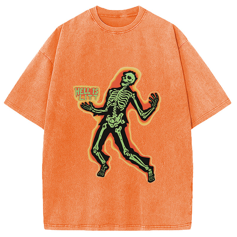 HELL IS LIT Washed T-Shirt