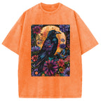 Mandala Crow Washed T-Shirt