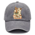 Trouble Cartoon Washed Cap