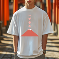 Mount Fuji Cat Moon Japanese Style Classic Tee