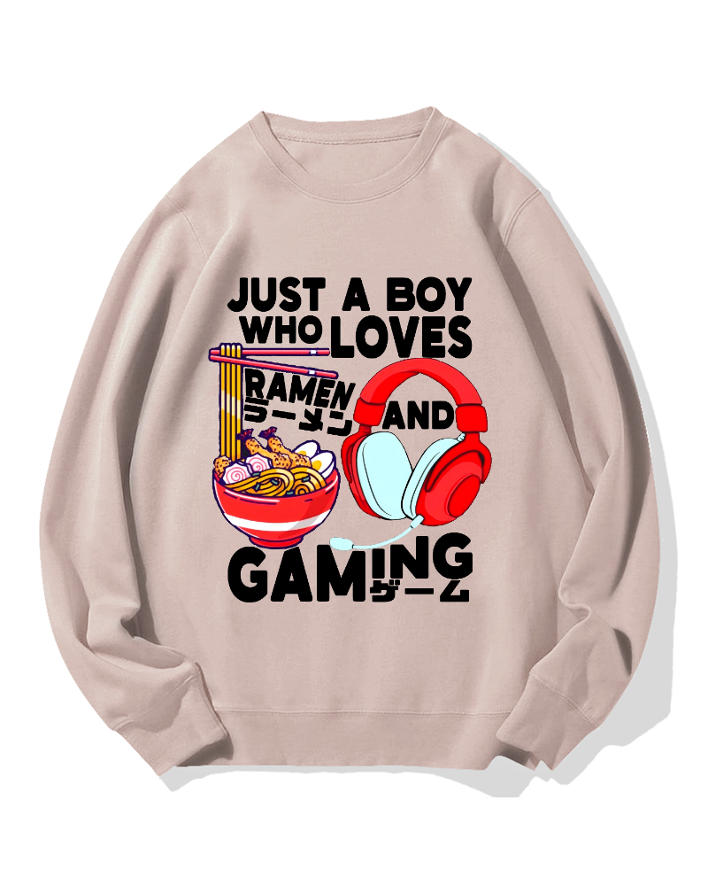 Ramen & Games Cotton Sweatshirt