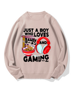 Ramen & Games Cotton Sweatshirt