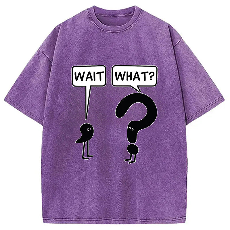 Wait, What? Washed T-Shirt