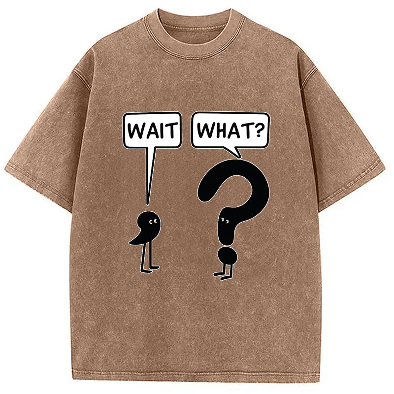 Wait, What? Washed T-Shirt