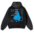 Kyoto Vintage Washed Cotton Back Art Hoodie