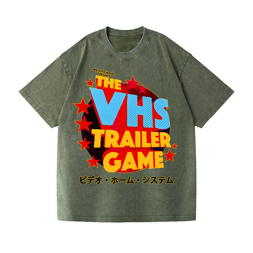 VHS Vintage Wash Japanese Design T-Shirt