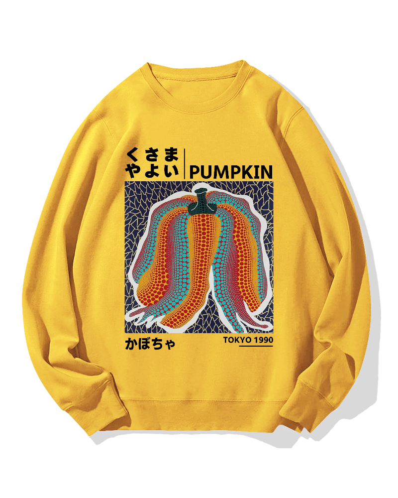 Japanese Punpkin Cotton Sweatshirt