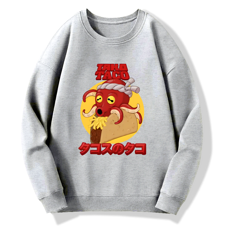 Taco de Pulpo Cotton Pullover Sweatshirt