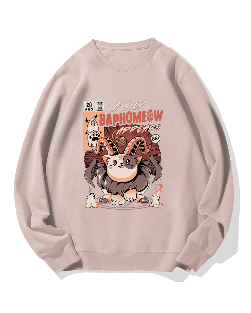 Baphomeow Cotton Sweatshirt