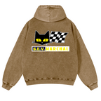 S.E.V Marchal Vintage Washed Cotton Back Art Hoodie