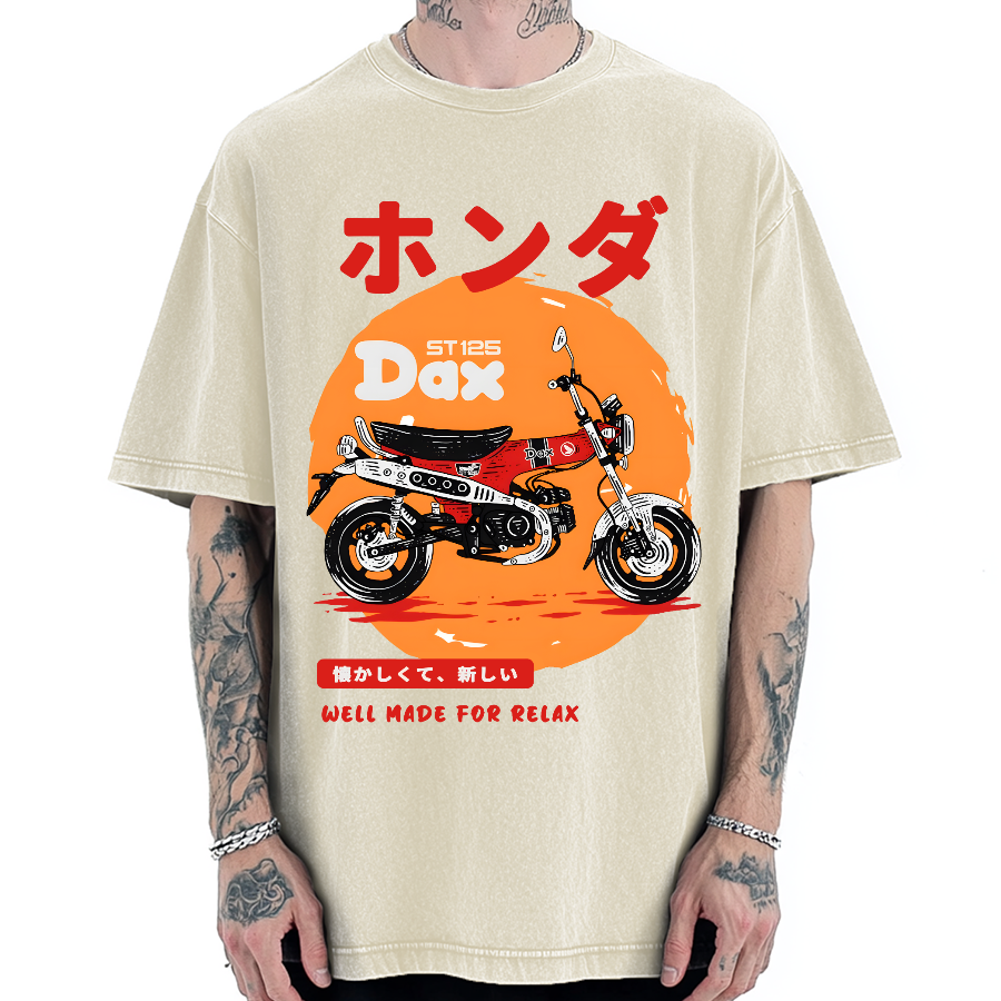 Dax-Japanese Design Vintage Washed T-shirt