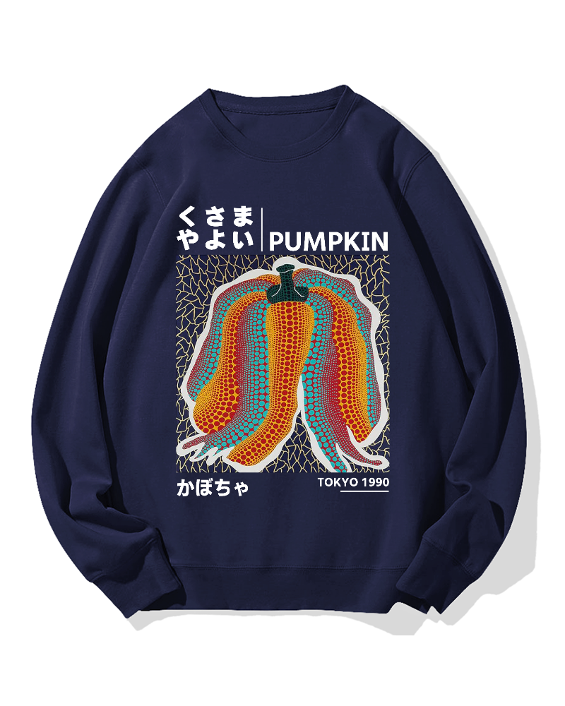 Japanese Punpkin Cotton Sweatshirt