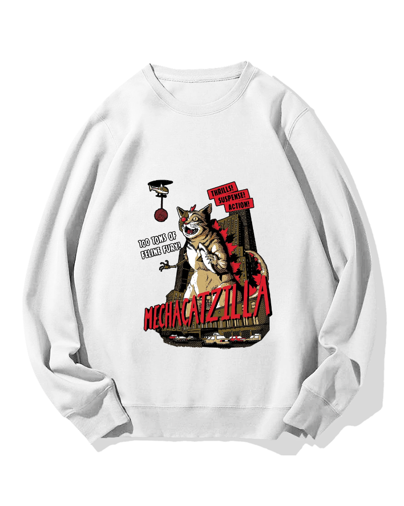 Mechacatzilla Cotton Sweatshirt
