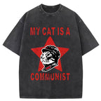 Funny Cat-ism Washed T-Shirt