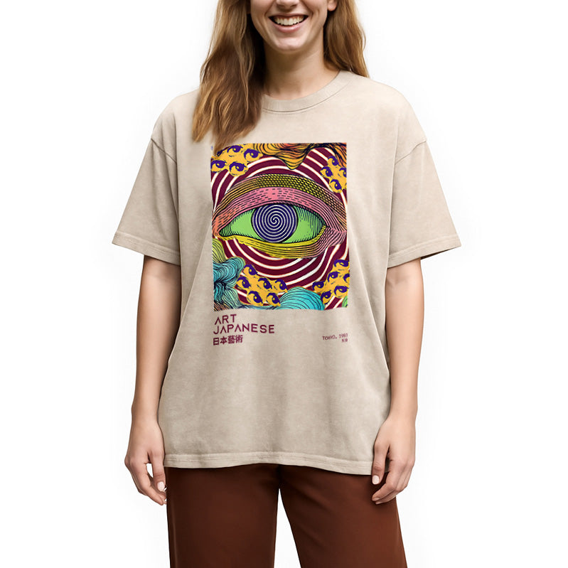 Illusion Eye Washed T-Shirt