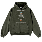 Stay Classy Bird Vintage Washed Thick Cotton Hoodie