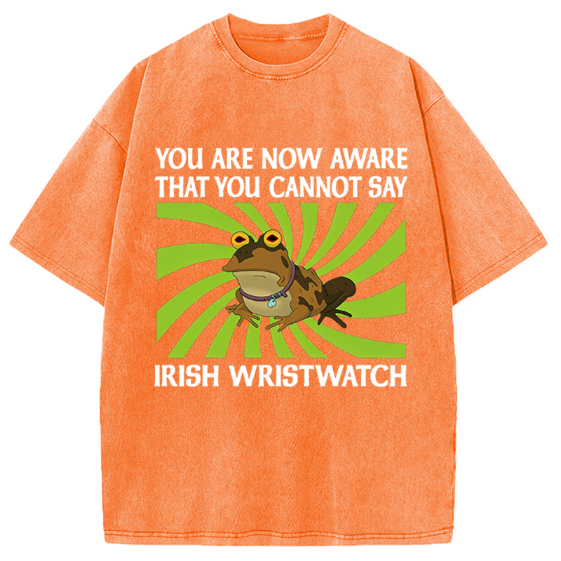 Unisex Irish Wristwatch Printed Washed Tee