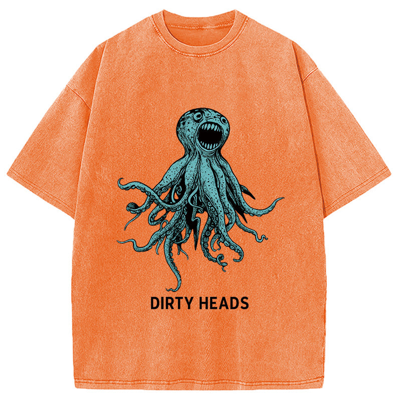 Dirty Heads Blue Octopus Washed T-Shirt