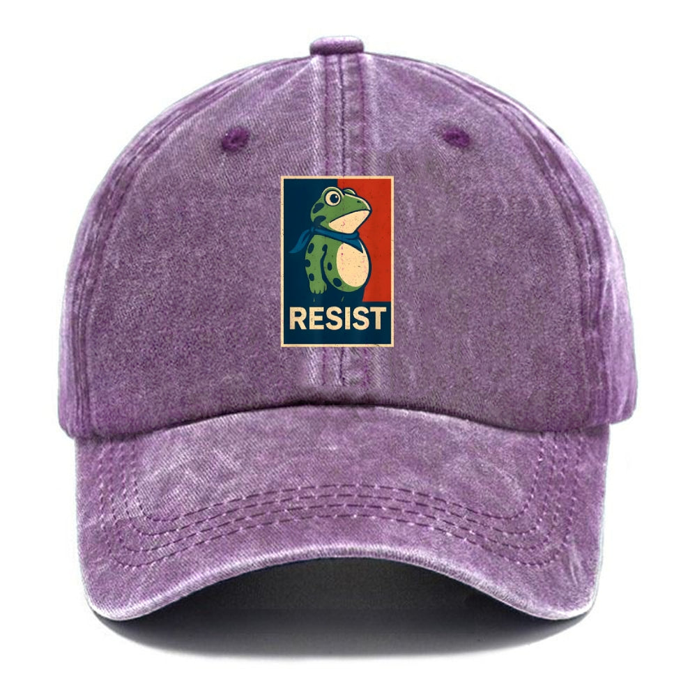 Portland Frog Art Printed Cap