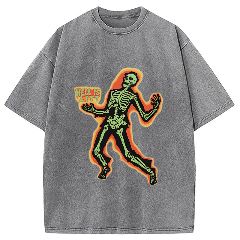 HELL IS LIT Washed T-Shirt